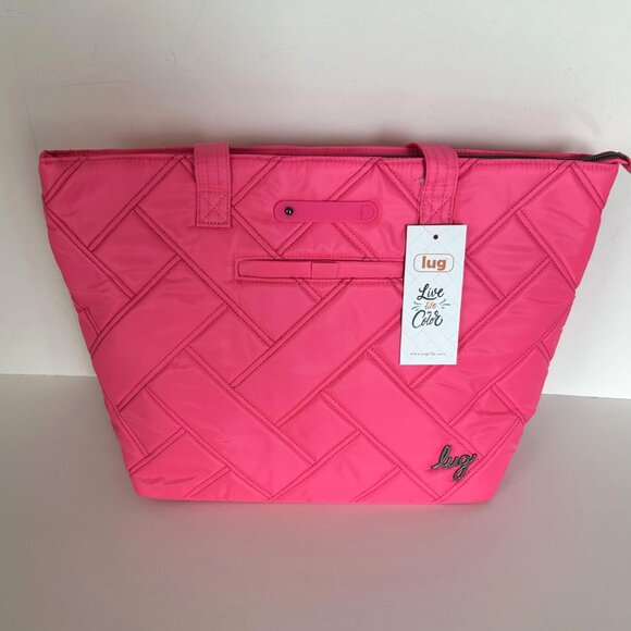 Lug Skyliner Tote Bag Magenta - Neon Hot Pink - Picture 6 of 13